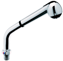 GGA Grande Distribuzione | attrezzature ristorazione-Erogatore con doccia estraibile per attacco miscelatore a pedale (L-H): 22×15