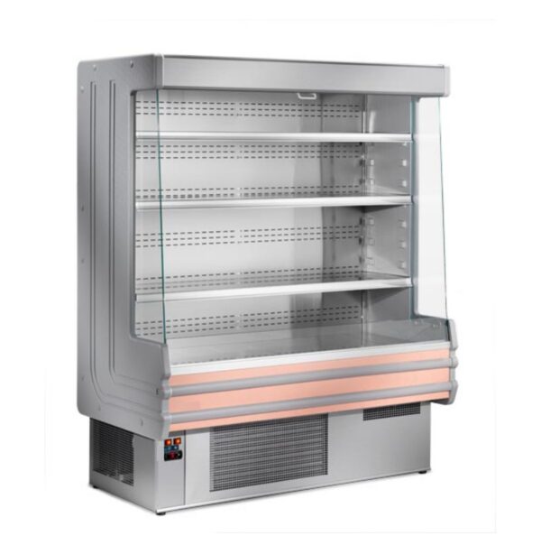 Espositore murale - Versione frutta con specchio - Lunghezza 1100 mm