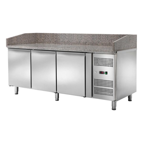 Banco pizza refrigerato ventilato Temperatura -2 ÷ +8°C mm 2020x800x1050h