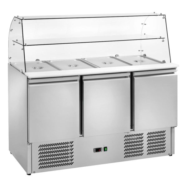 Saladette refrigerata statica GN1/1 Temperatura +2 ÷ +8°C mm 1365x705x1295h